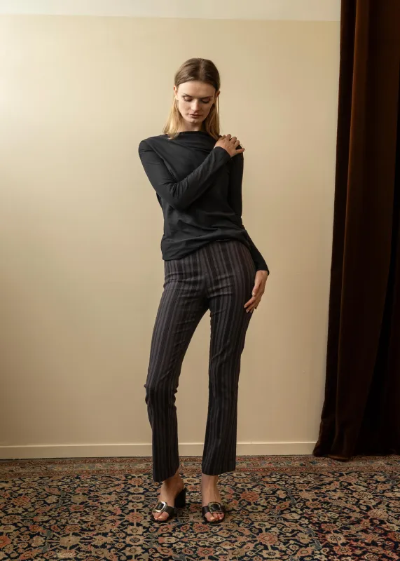 Seen Trouser Charcoal Stripe (Archive) sold by Penny Sage