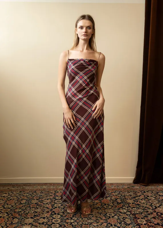 Valentine Dress Plum Tartan (Second) sold by Penny Sage