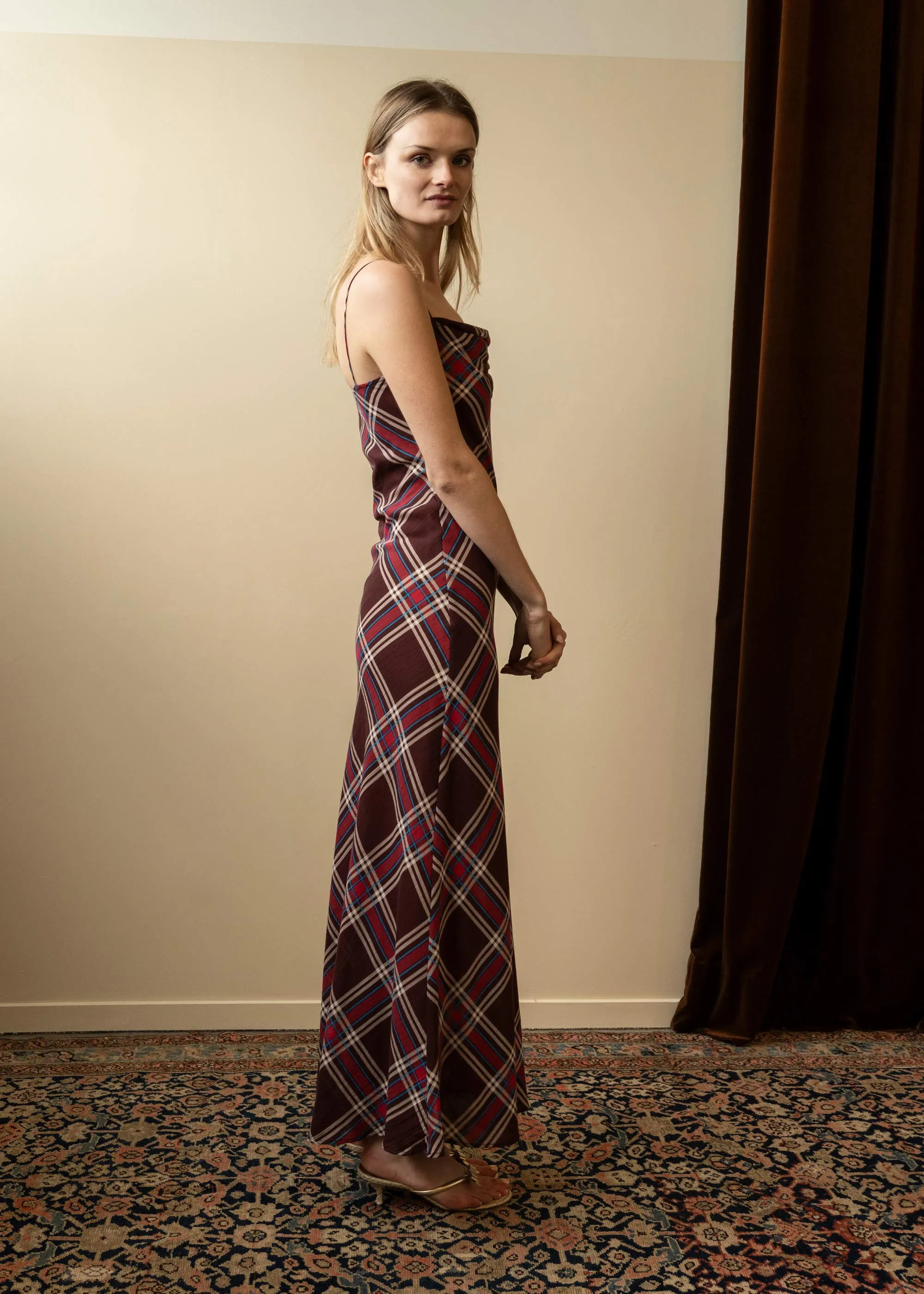 Valentine Dress Plum Tartan (Second) sold by Penny Sage product image thumbnail 3