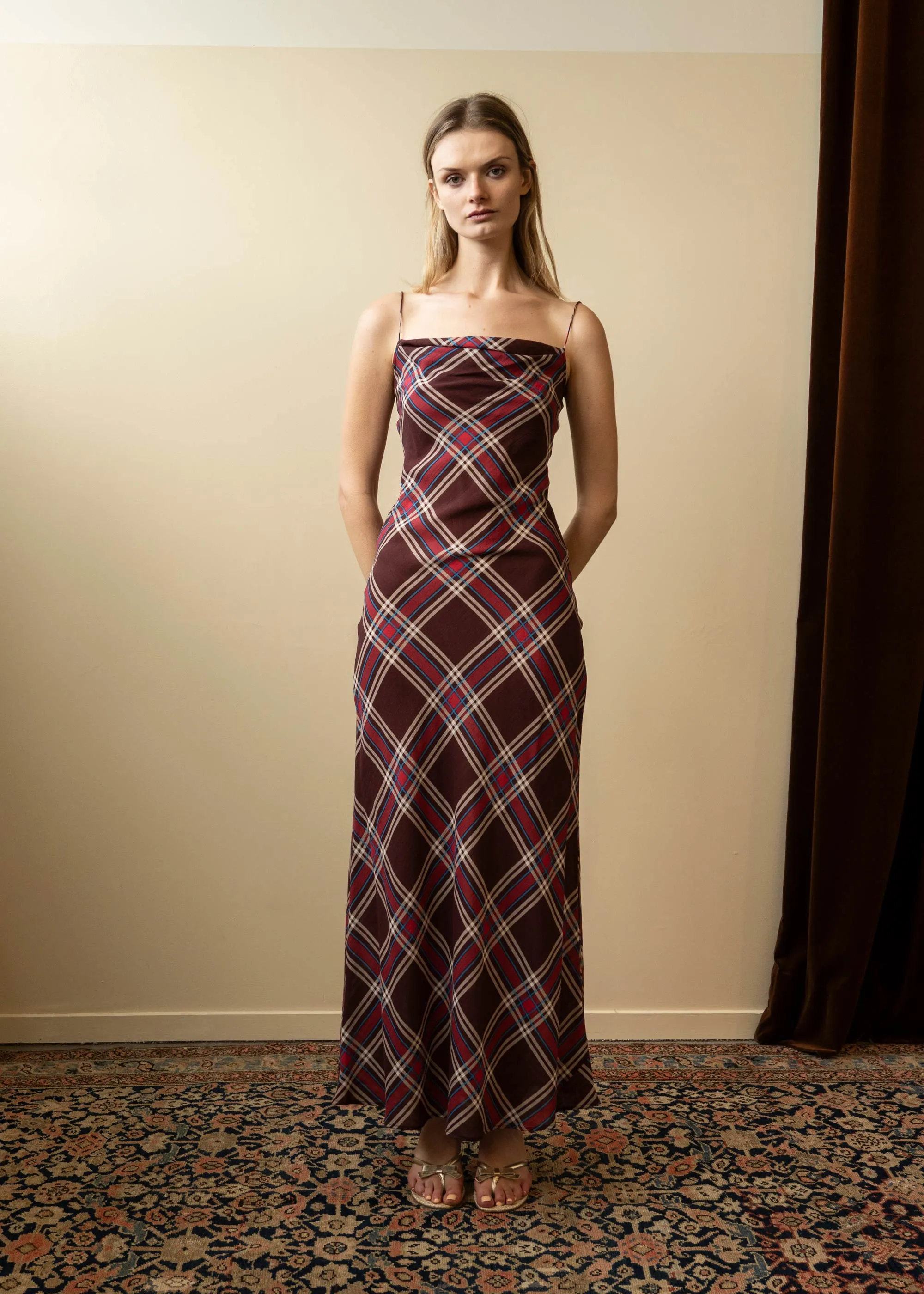 Valentine Dress Plum Tartan (Second) sold by Penny Sage product image thumbnail 2