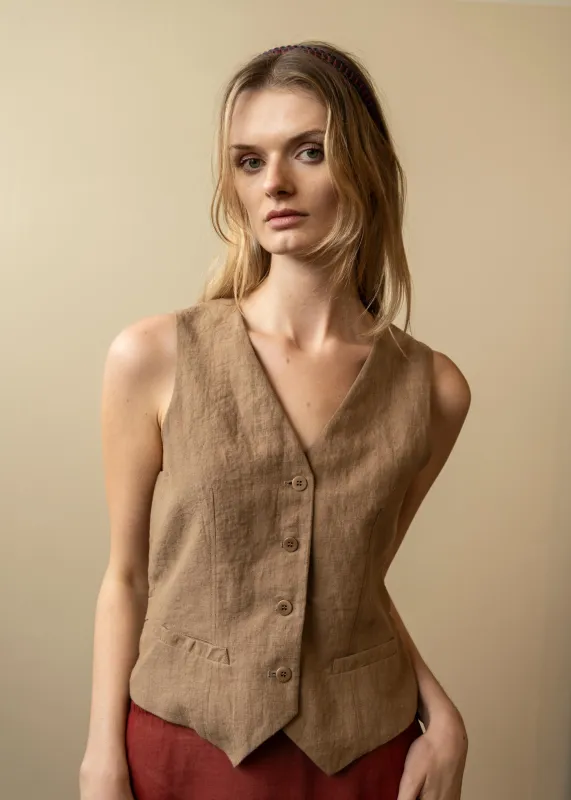 Marnie Waistcoat Biscuit (Sample) sold by Penny Sage