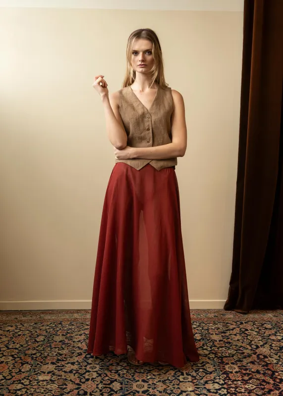 Suni Skirt Dahlia (Sample) sold by Penny Sage