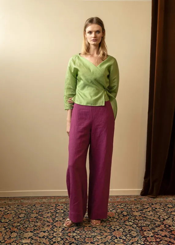 Holiday Trouser Magenta (Sample) sold by Penny Sage