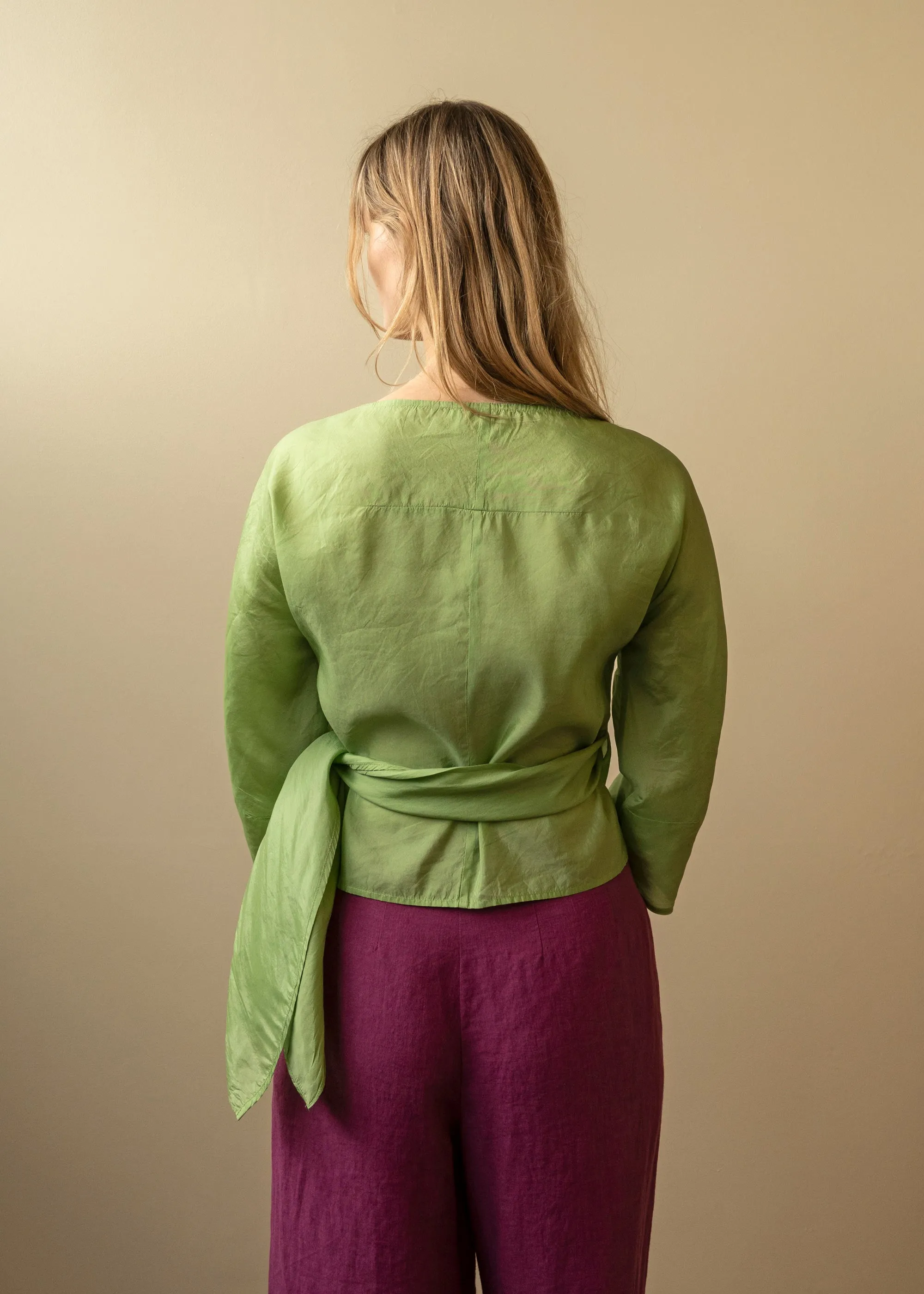 Rosa Wrap Top Pistachio (Second) sold by Penny Sage product image thumbnail 3