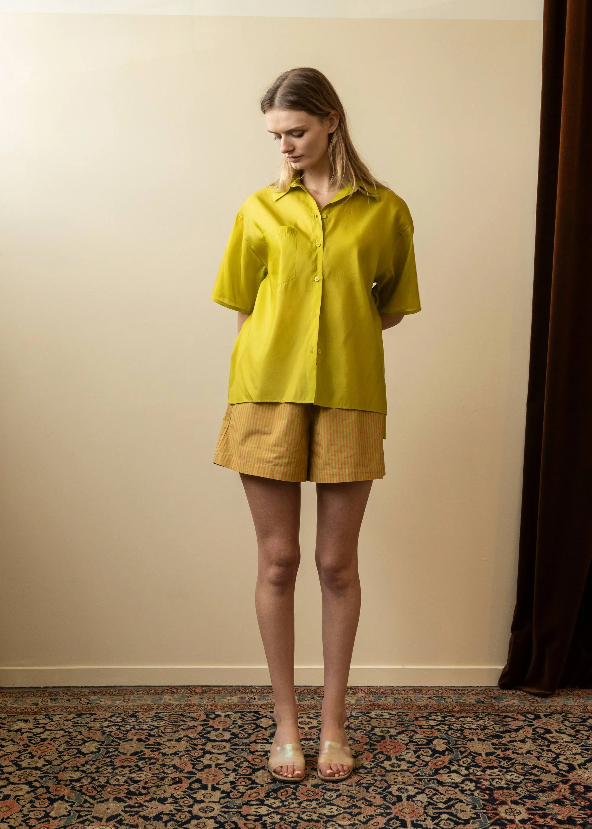 Coastal Shirt Chartreuse (Sample) sold by Penny Sage product image thumbnail 2