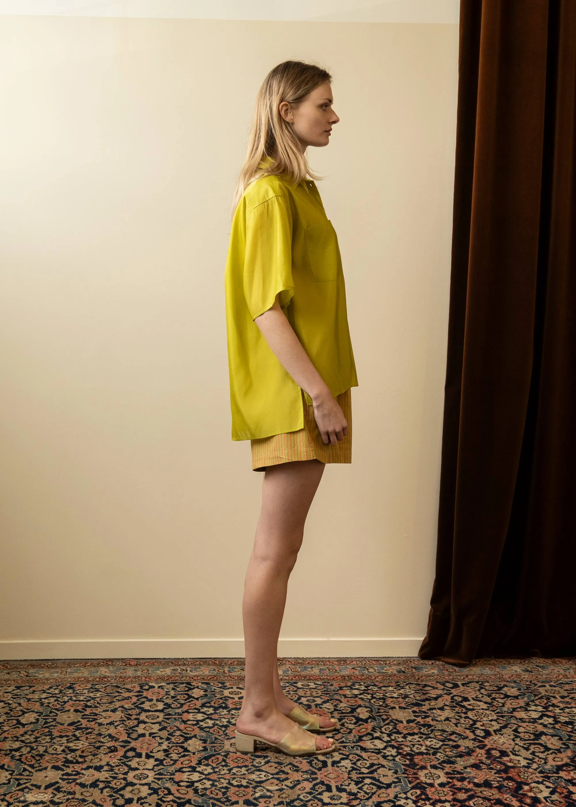 Coastal Shirt Chartreuse (Sample) sold by Penny Sage product image thumbnail 3