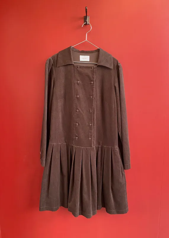 Iris Mini Dress Chocolate (Sample) sold by Penny Sage