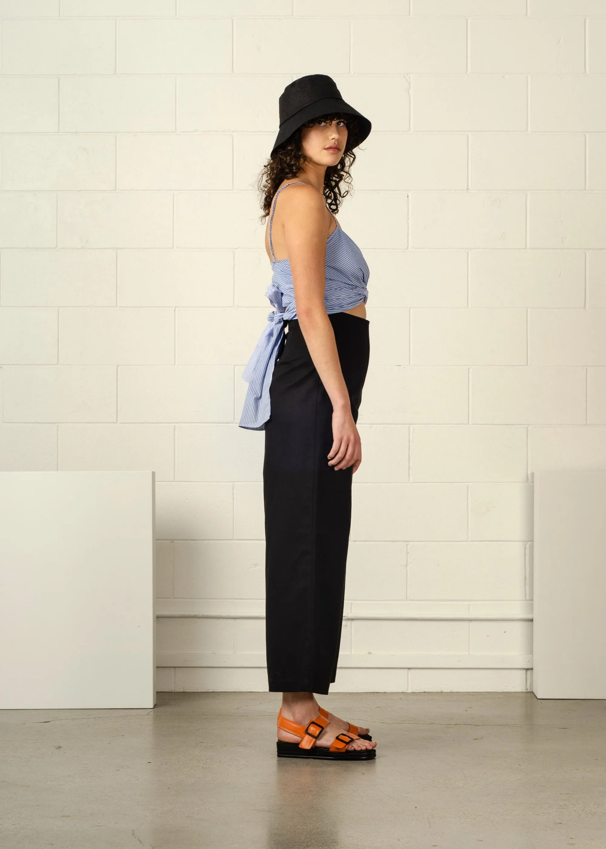 Dalton Wrap Top Azure Stripe (Archive) sold by Penny Sage product image thumbnail 4