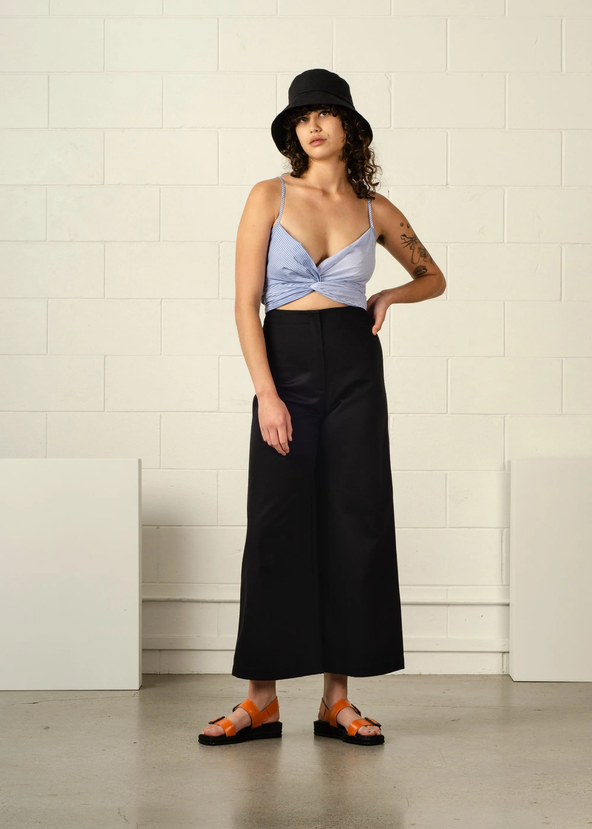 Dalton Wrap Top Azure Stripe (Archive) sold by Penny Sage product image thumbnail 3