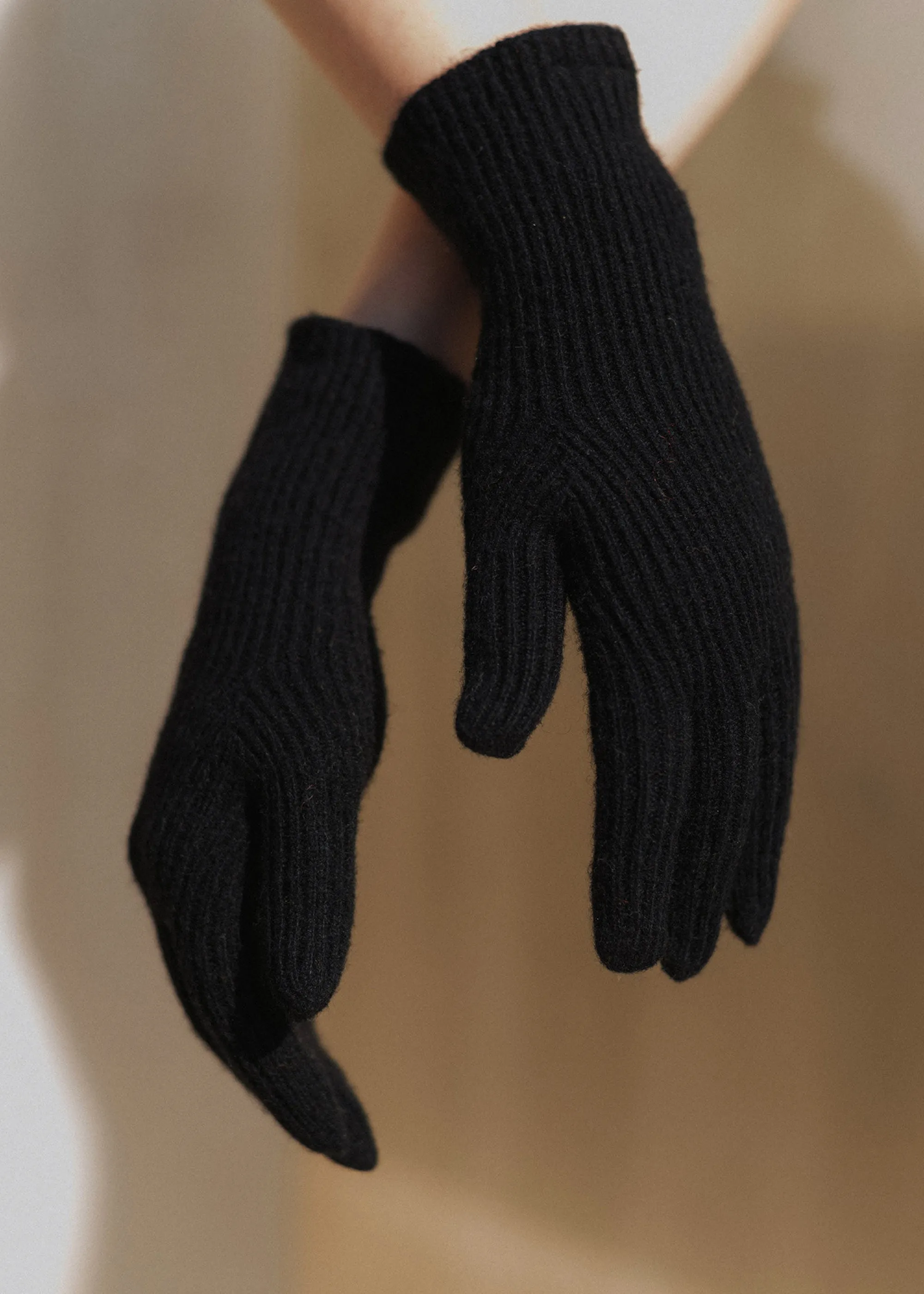 Baserange Ribbed Gloves (Black) sold by Penny Sage