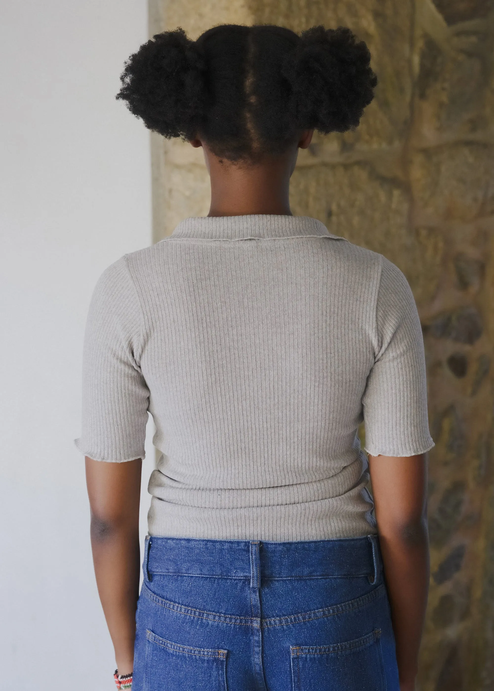 Baserange Dual Polo (Grey Melange) sold by Penny Sage product image thumbnail 3