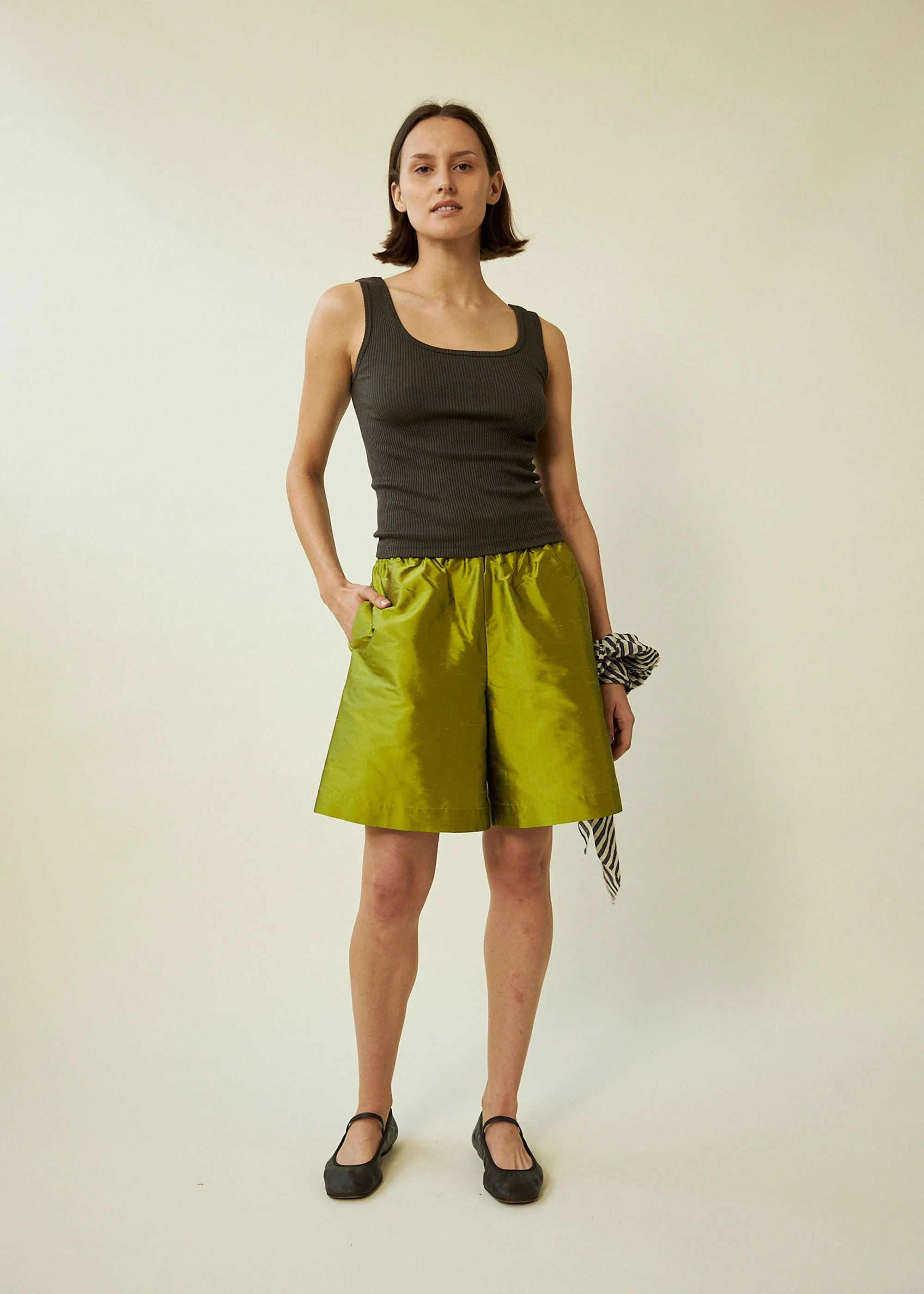 Delphine Shorts (Chartreuse) sold by Penny Sage product image thumbnail 2