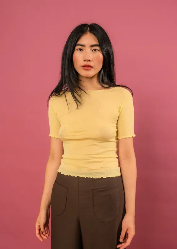 Baserange Gerrymandered Tee (One Yellow) sold by Penny Sage