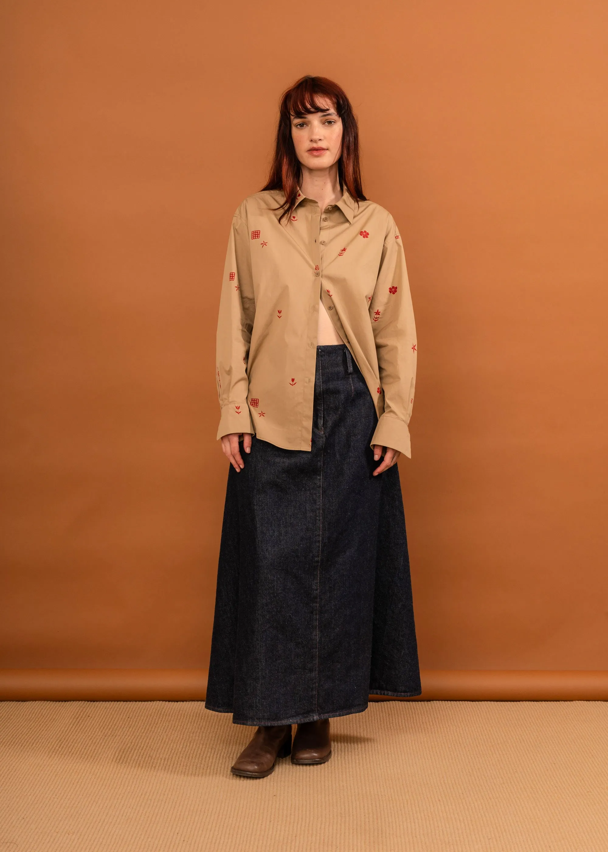 Mazar Skirt (Indigo Denim) sold by Penny Sage