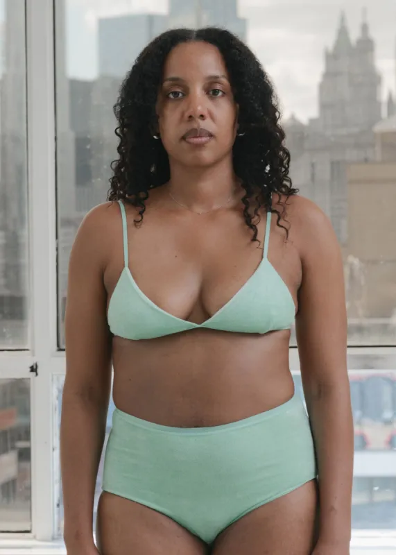 Baserange Mississippi Bra (Telu Green) sold by Penny Sage