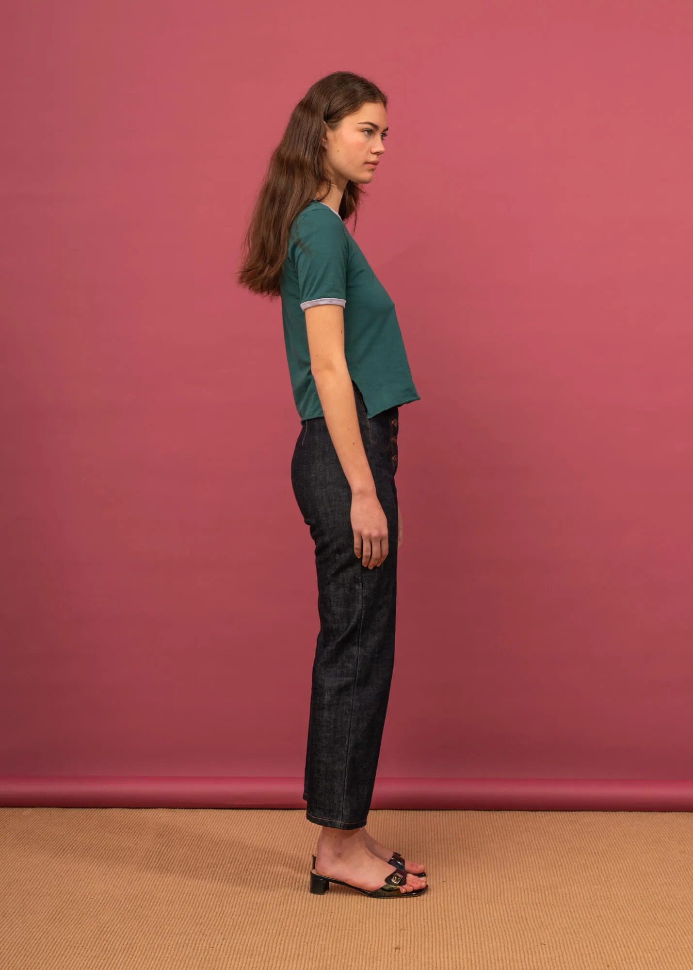 Gracie Tee (Bottle & Lilac) sold by Penny Sage product image thumbnail 2