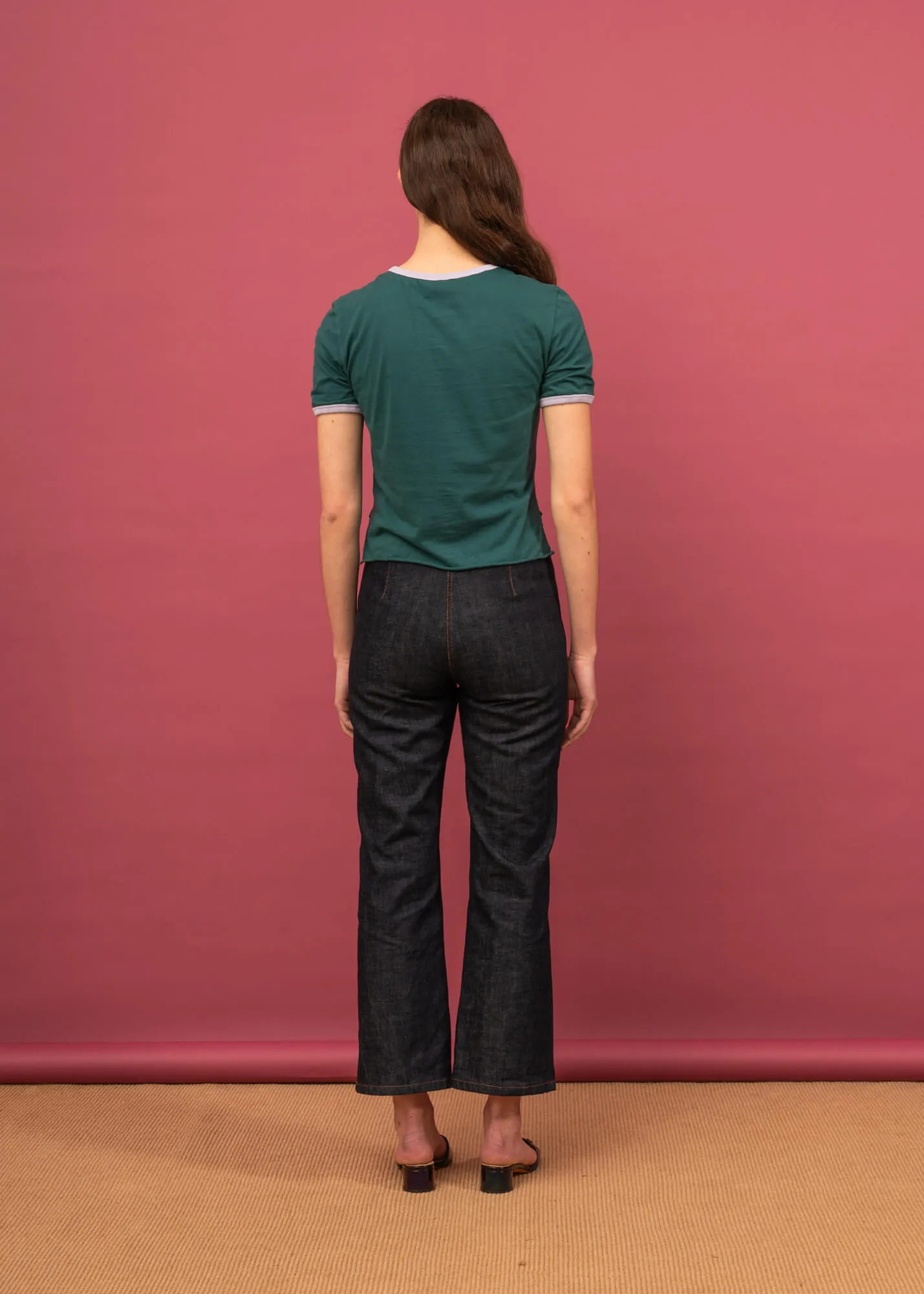 Gracie Tee (Bottle & Lilac) sold by Penny Sage product image thumbnail 3