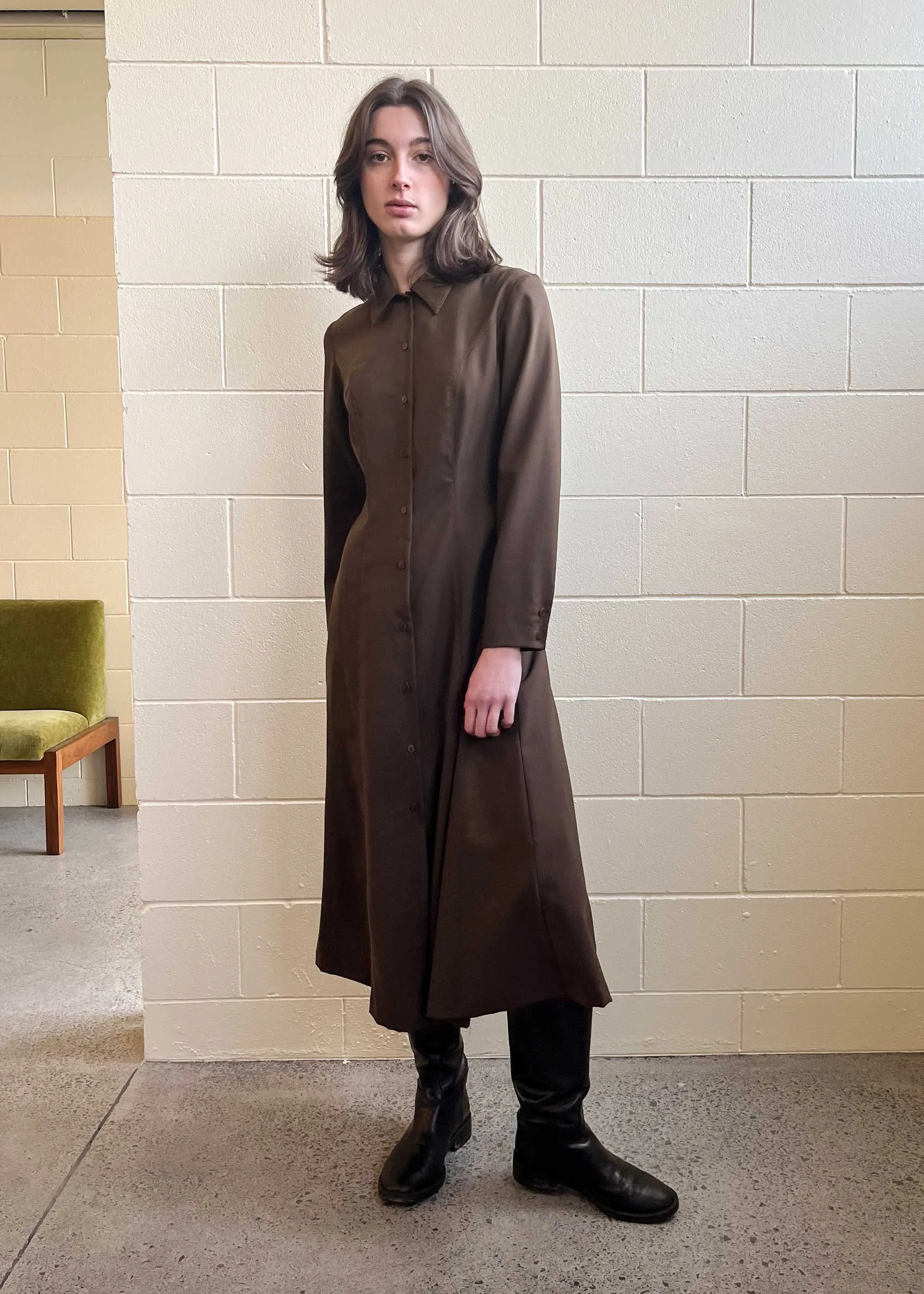 Isla Dress Chocolate (Sample) sold by Penny Sage product image thumbnail 3