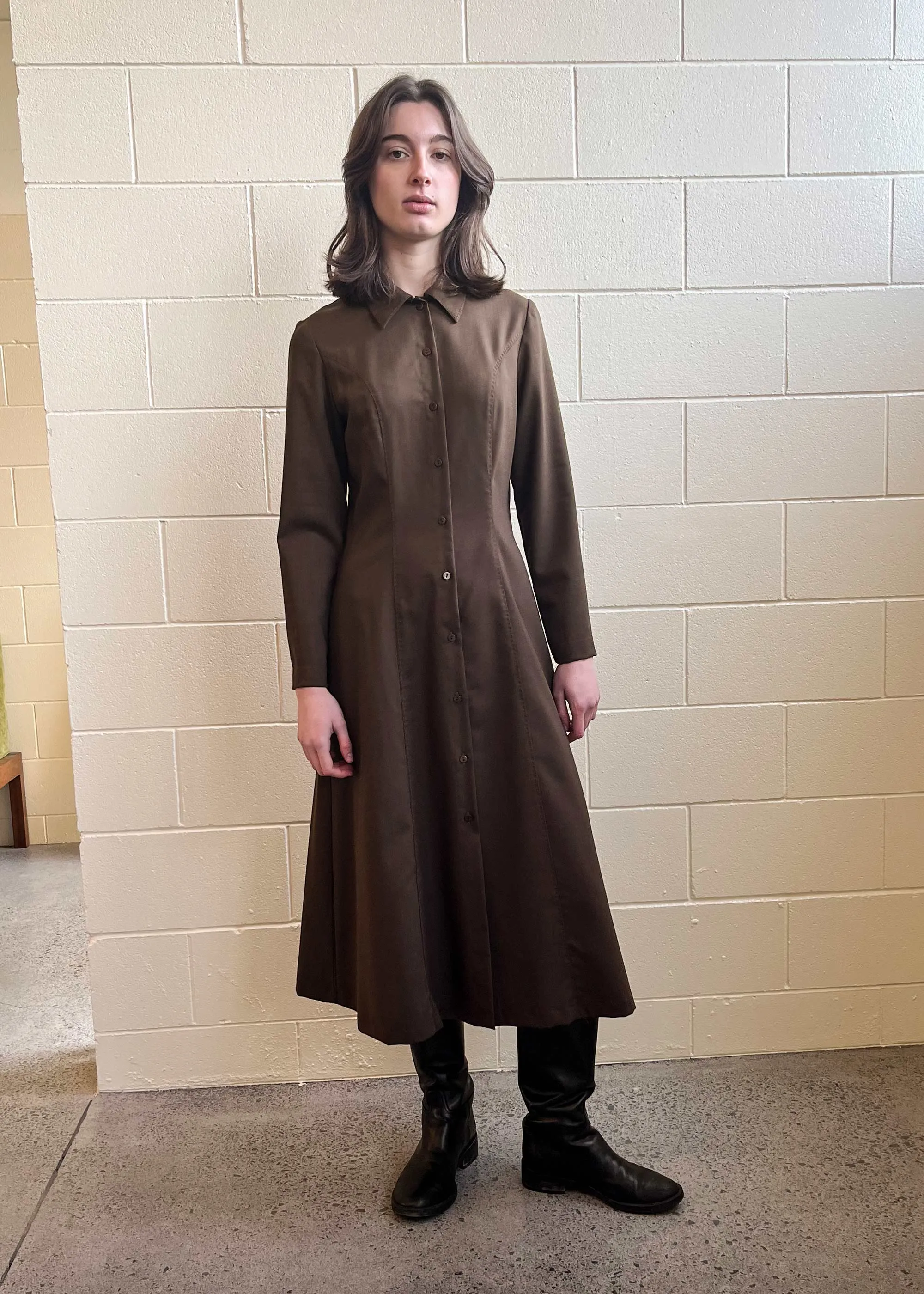 Isla Dress Chocolate (Sample) sold by Penny Sage product image thumbnail 2