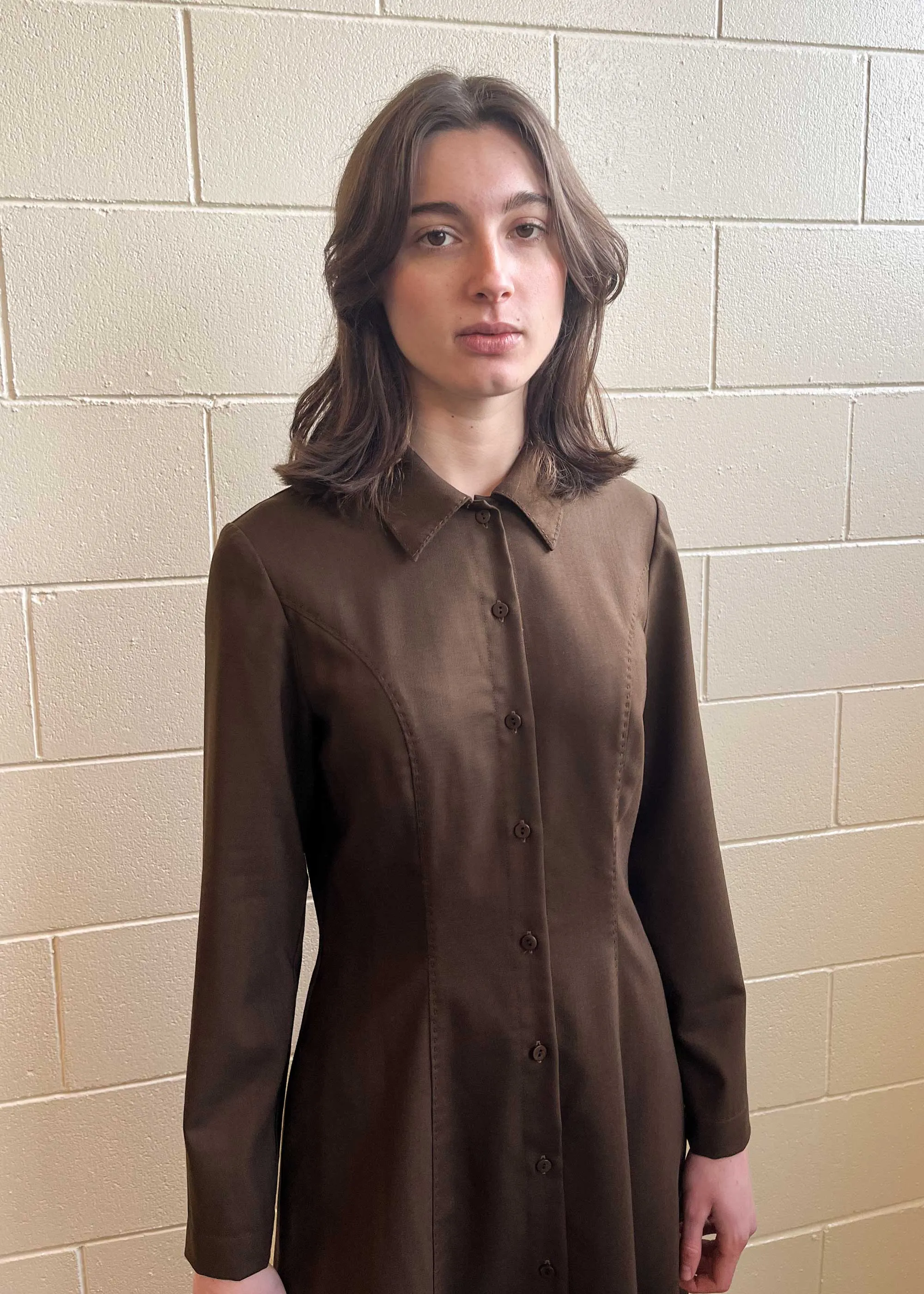 Isla Dress Chocolate (Sample) sold by Penny Sage product image thumbnail 4