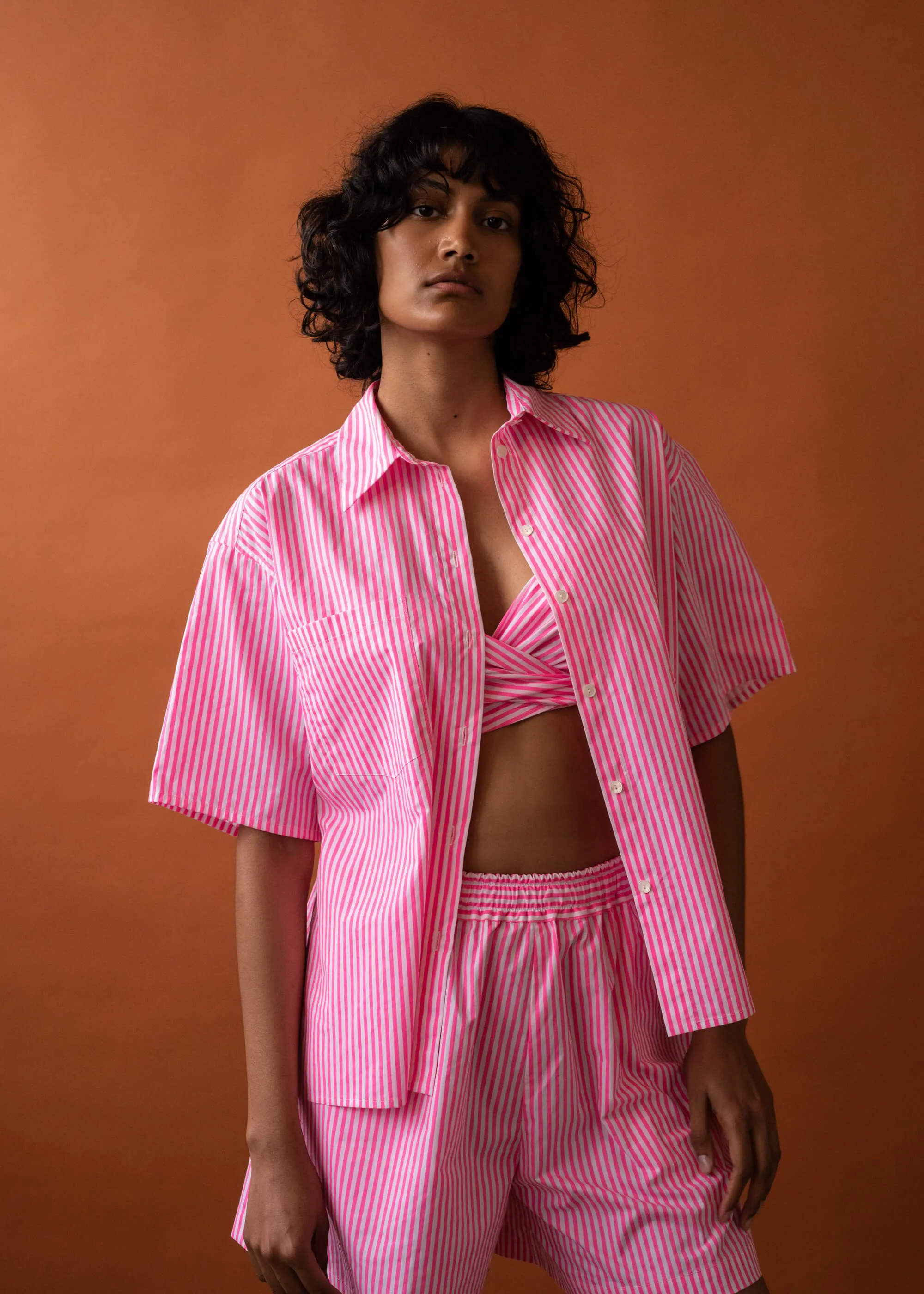 Coastal Shirt (Fluro Stripe) sold by Penny Sage