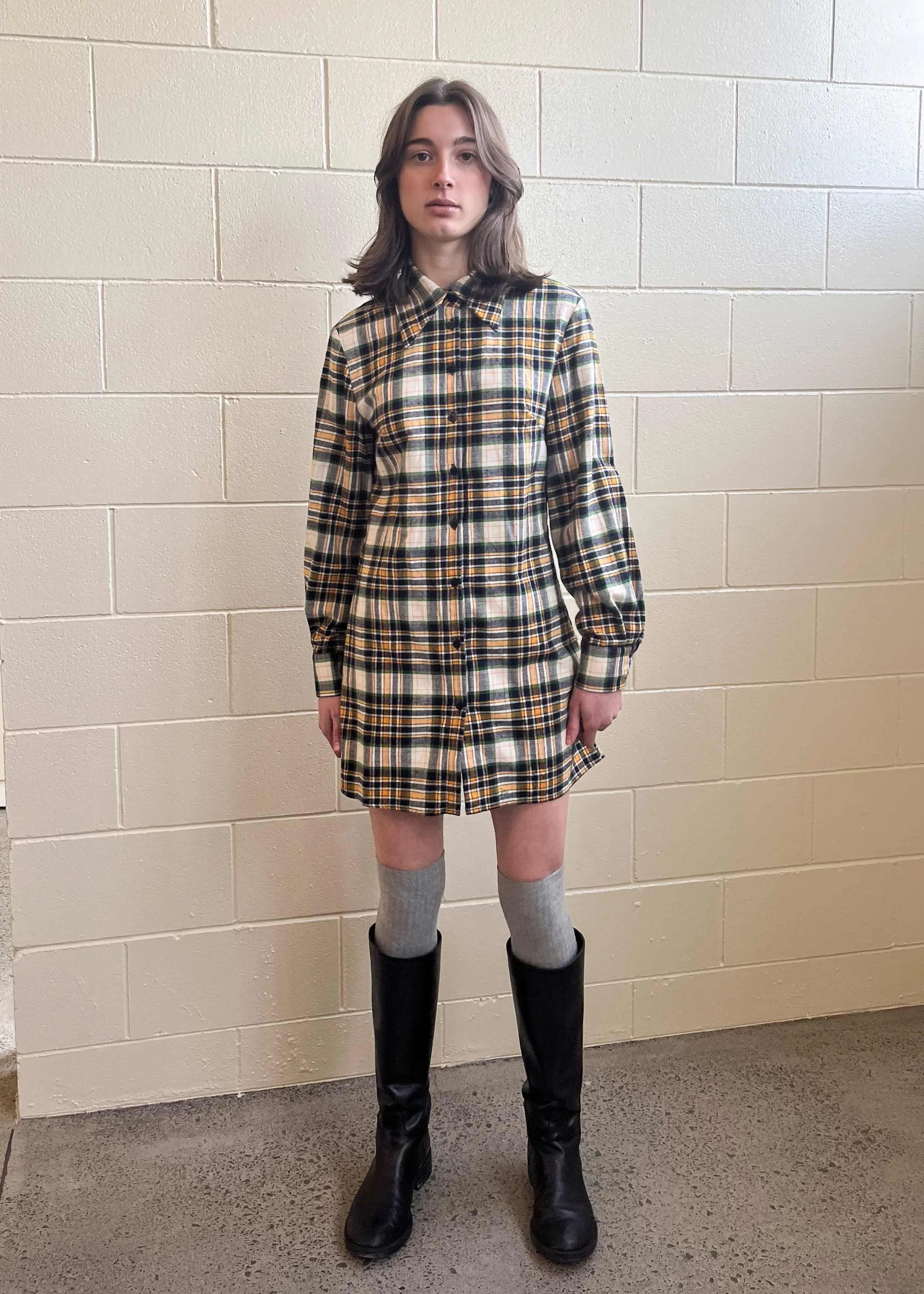 Sissi Shirt Dress Plaid Flannel (Archive) sold by Penny Sage