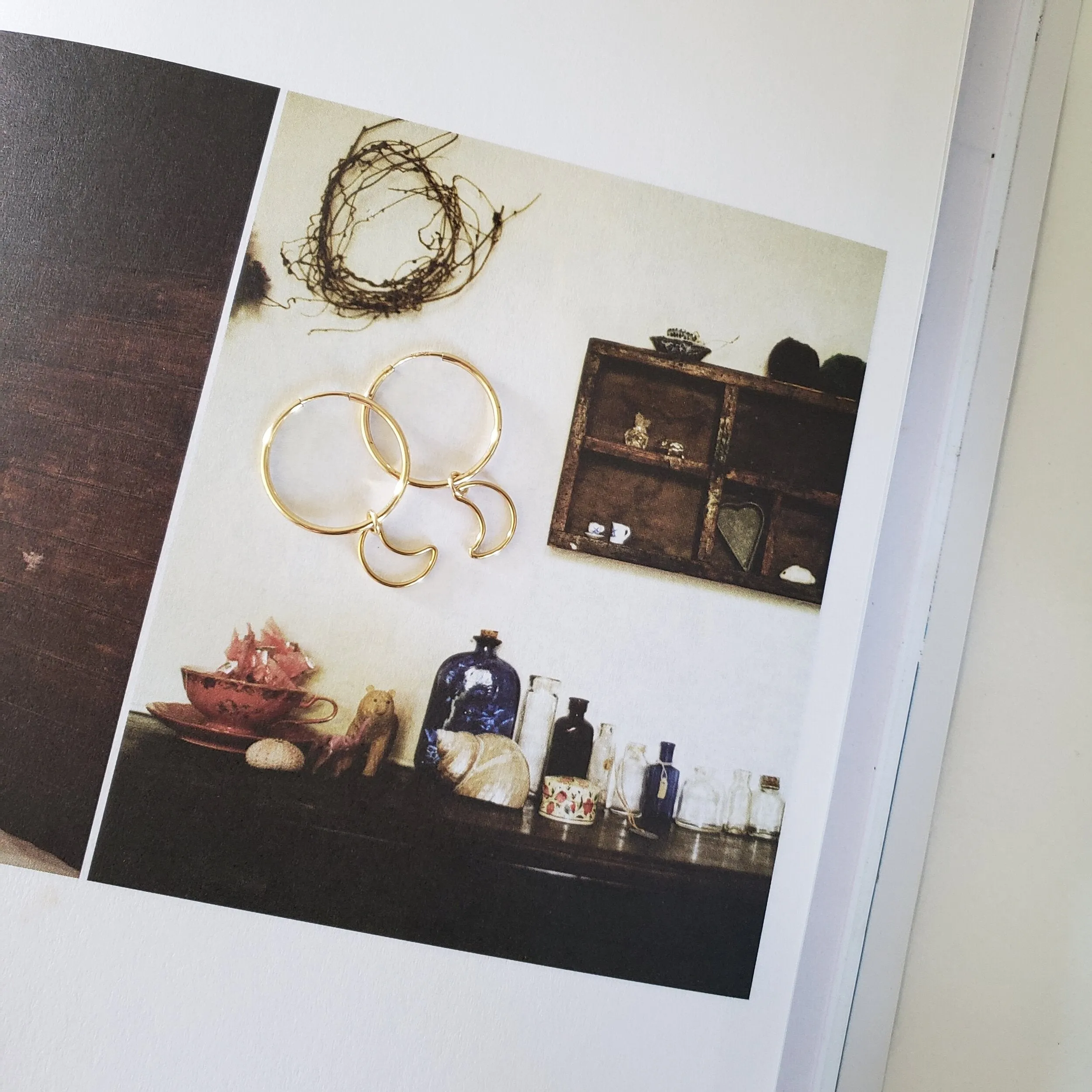 Half Moon Hoops - Reca sold by Velvet Heartbeat product image thumbnail 4