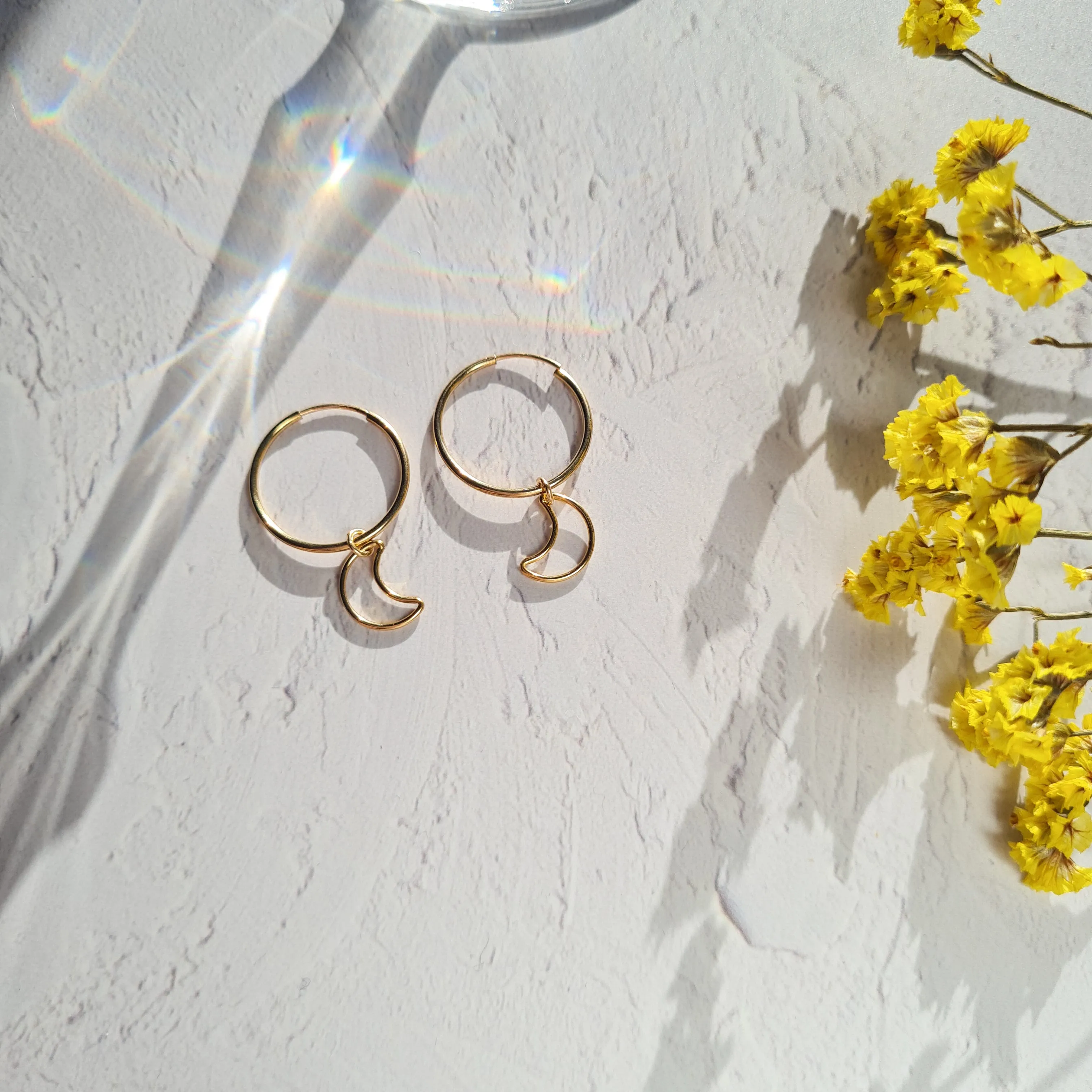 Half Moon Hoops - Reca sold by Velvet Heartbeat product image thumbnail 2