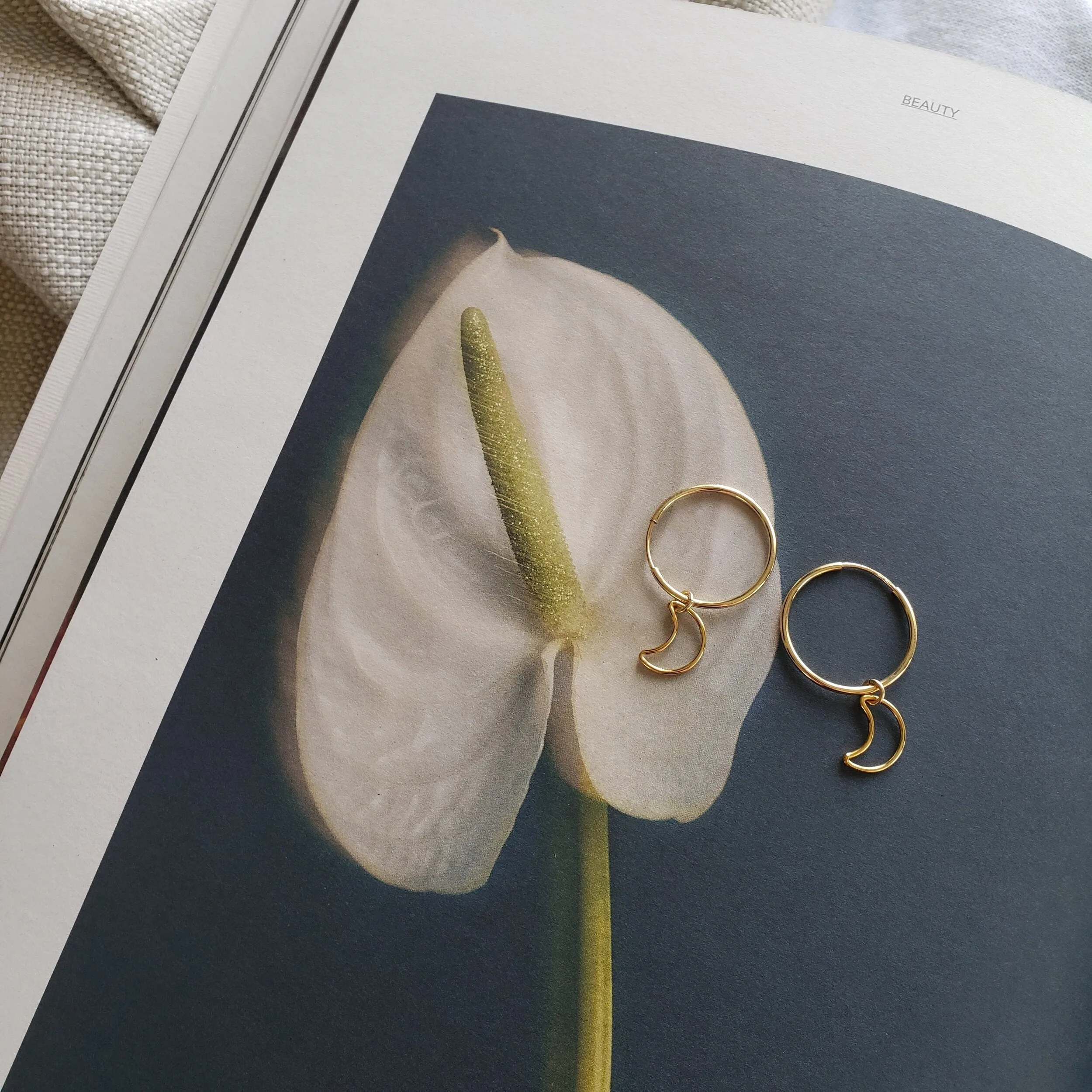 Half Moon Hoops - Reca sold by Velvet Heartbeat