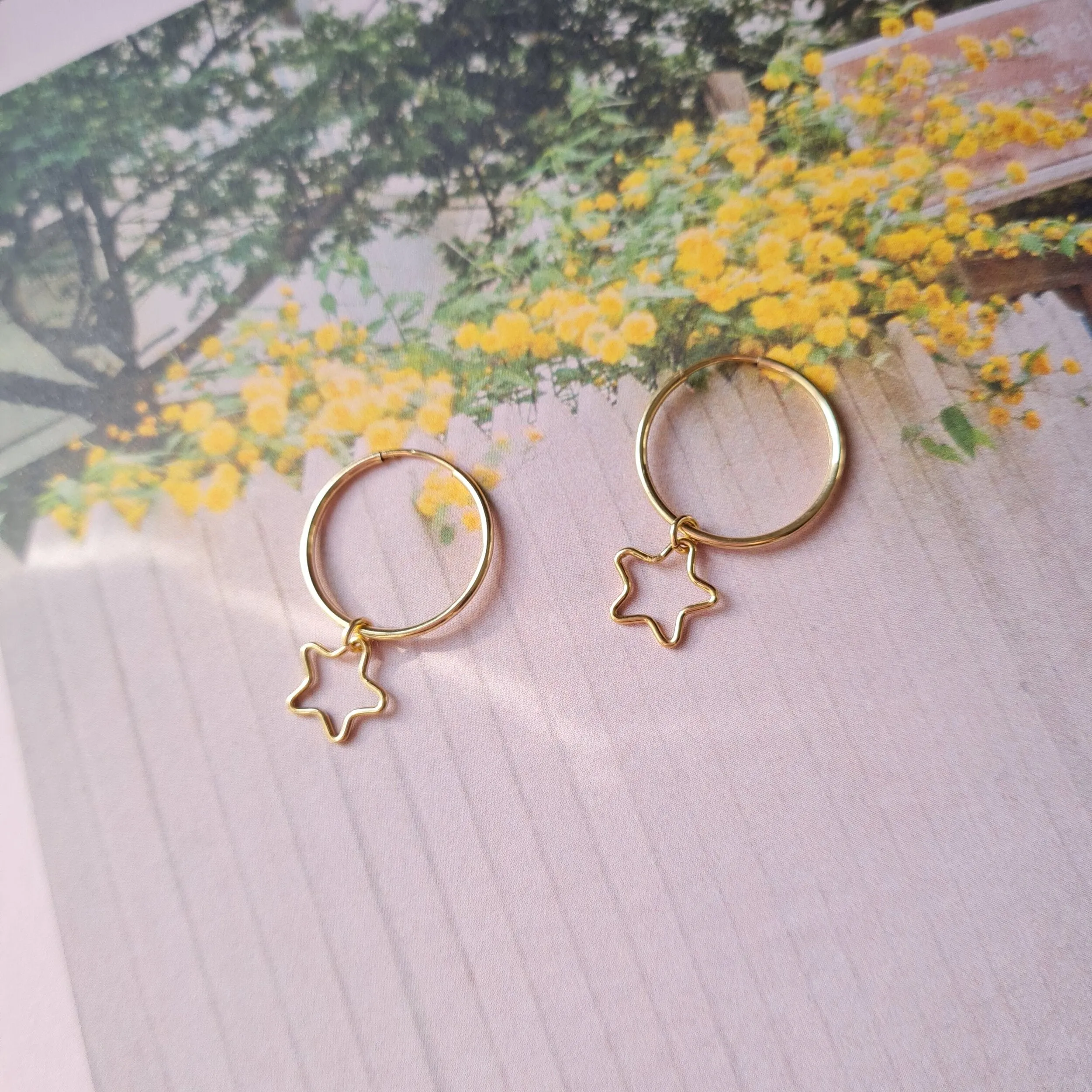 Star Hoops - Reca sold by Velvet Heartbeat product image thumbnail 2
