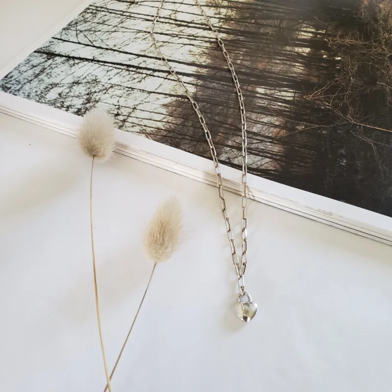 Keyhole Heart Necklace - Reca sold by Velvet Heartbeat