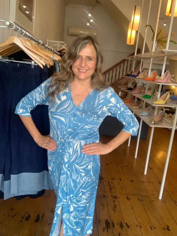 Azure Twist Dress sold by Tanya Carlson