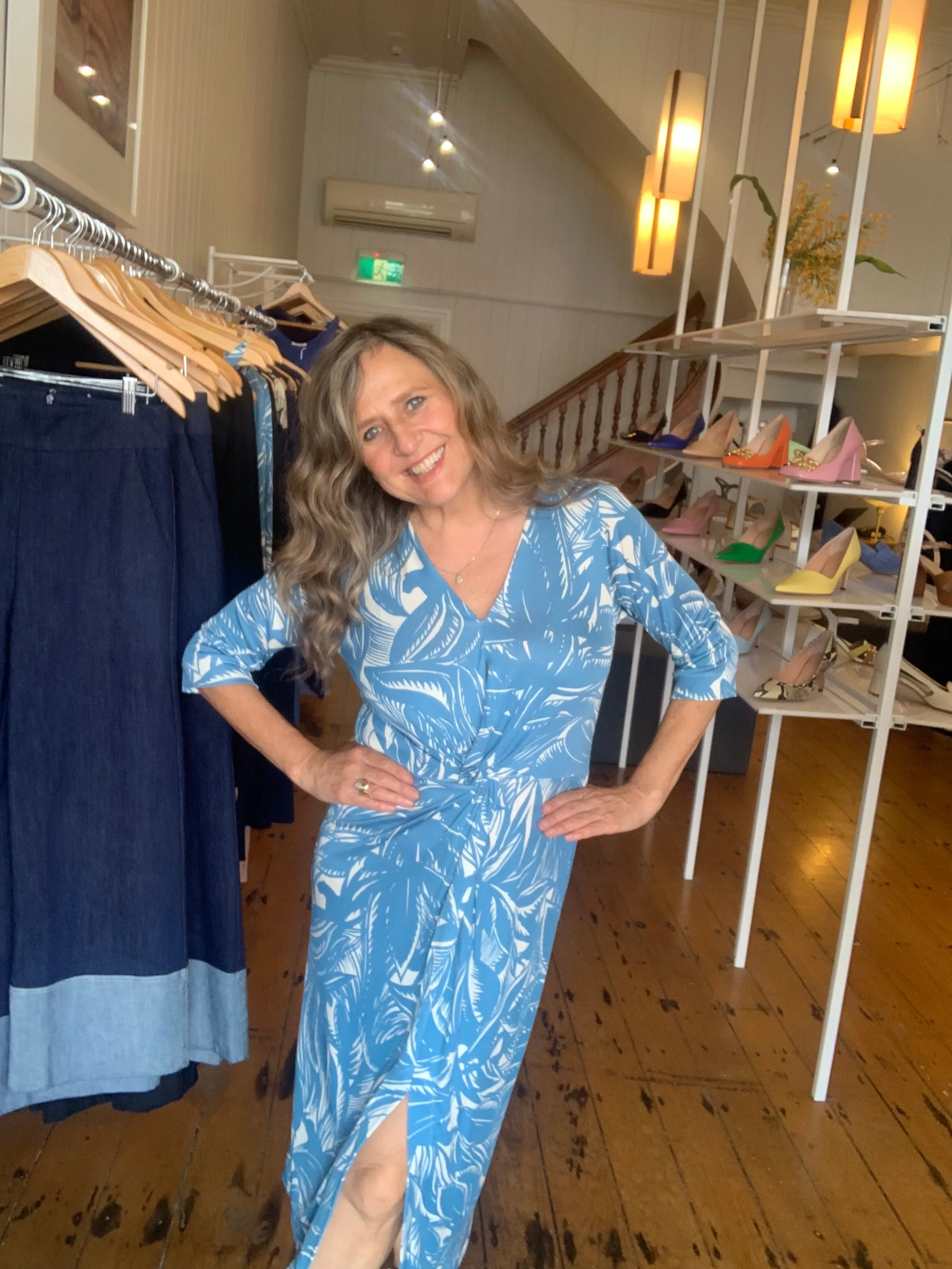 Azure Twist Dress sold by Tanya Carlson product image thumbnail 2