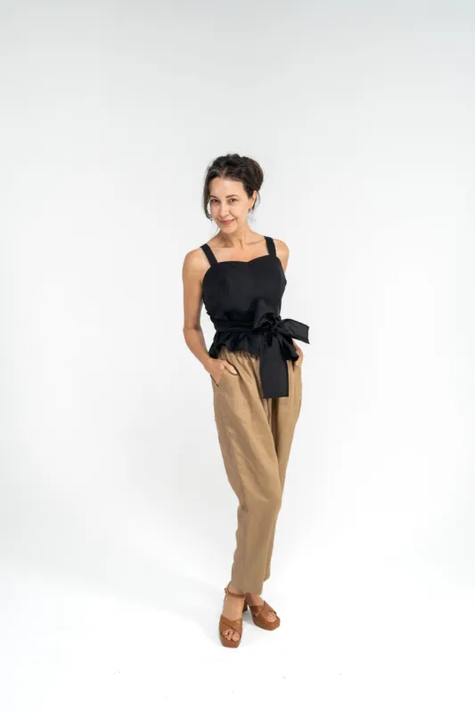 Linen Beachcomber Pant sold by Tanya Carlson