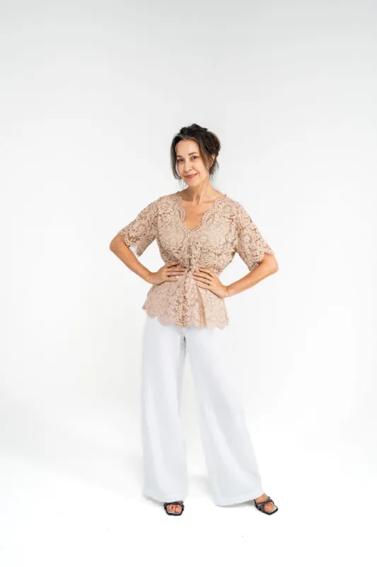 Linen Bellbird Pant sold by Tanya Carlson