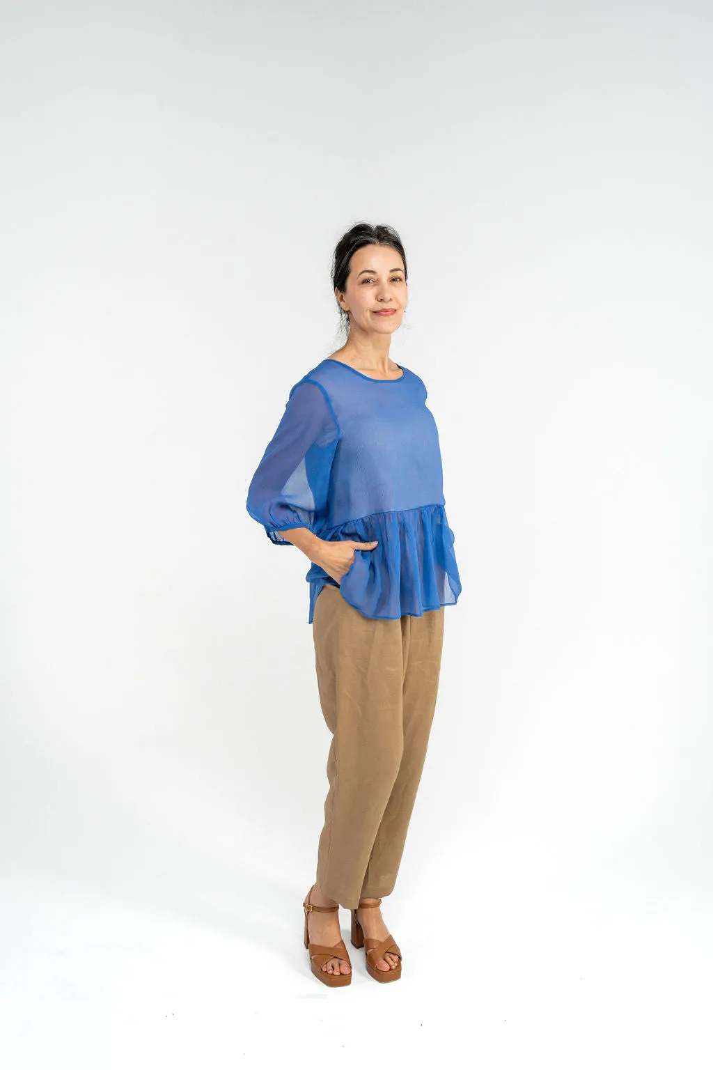 Silk Waterfall Blouse sold by Tanya Carlson product image thumbnail 2