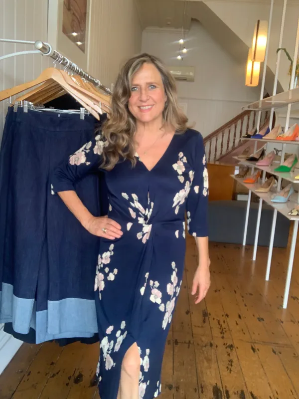 Clematis Twist Dress sold by Tanya Carlson