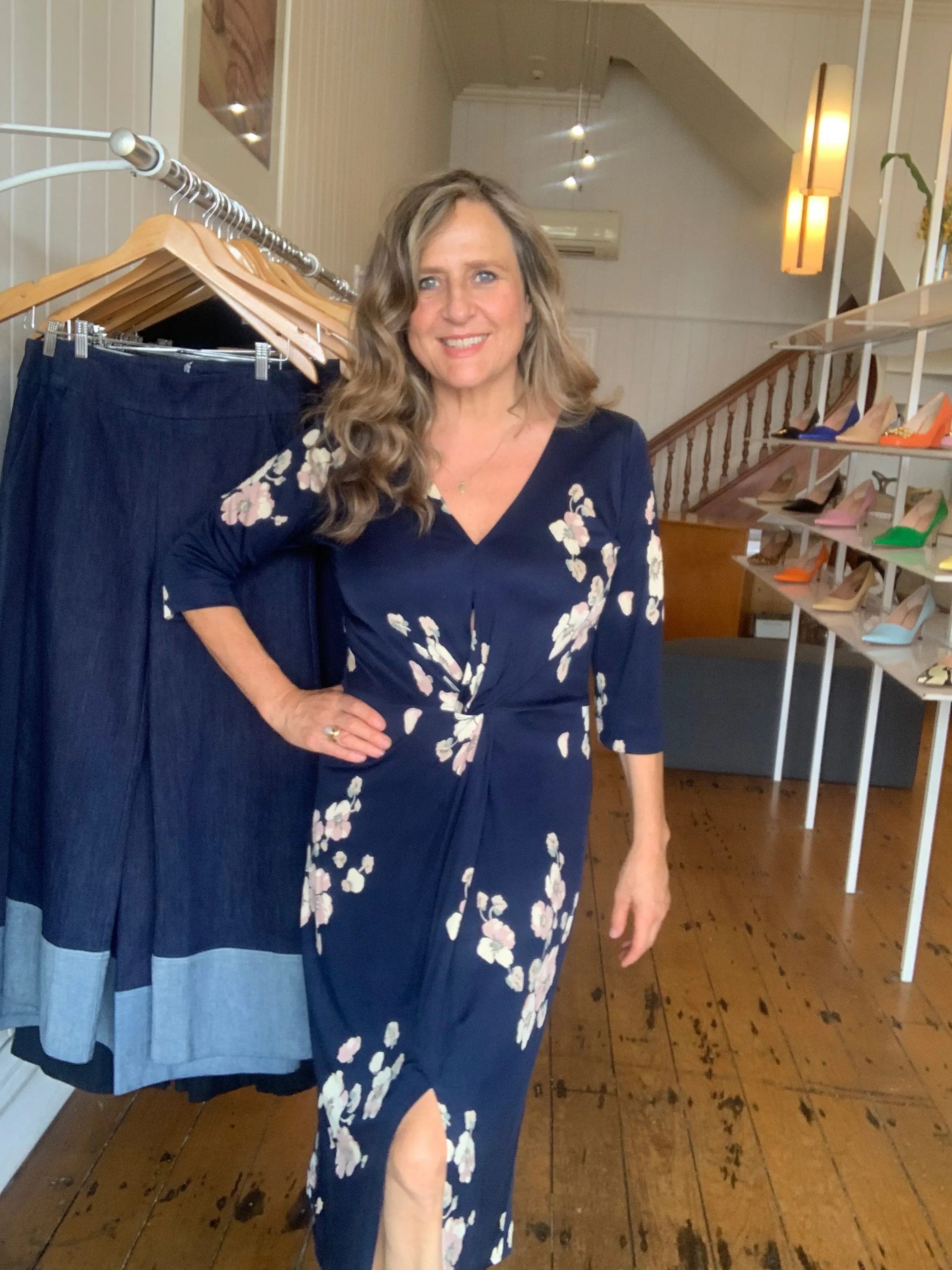 Clematis Twist Dress sold by Tanya Carlson