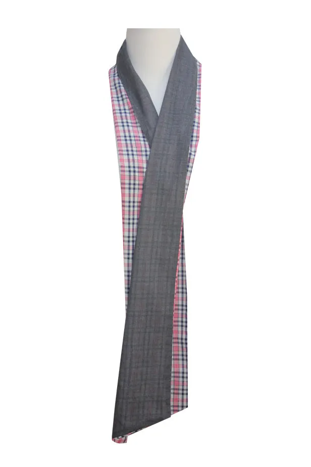 Scarf | Grey & Red Check | 100% Cotton sold by Citizen Women product image thumbnail 5