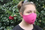 XtraComfort | Face mask | Triple layer | Reusable, washable, reversible | Black & Pink sold by Citizen Women