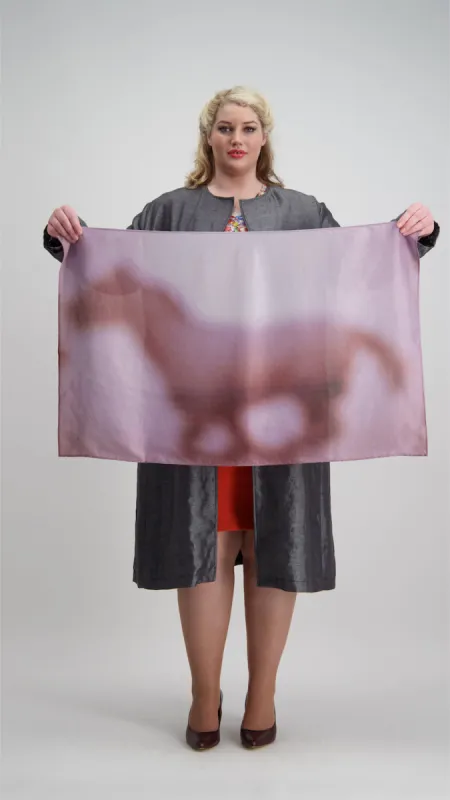 Scarf | 100% Silk | Wild Horse | Medium sold by Citizen Women