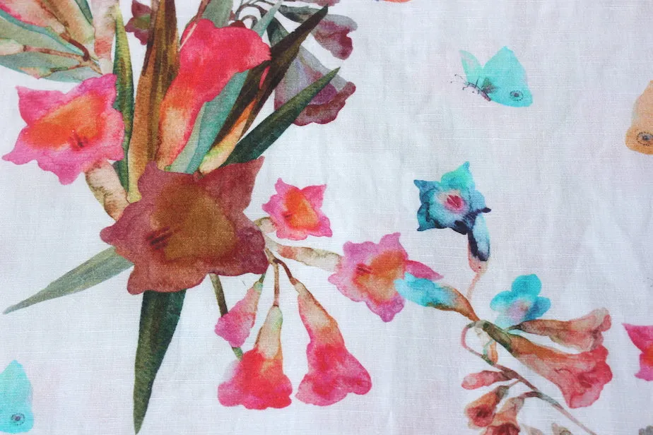 XtraComfort | Face Mask | Triple-layer | Linen & Cotton | Reusable, washable, reversible | Floral Bouquet sold by Citizen Women product image thumbnail 3