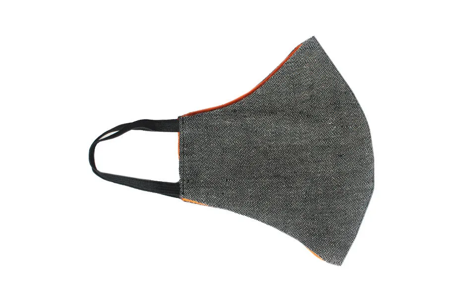 XtraComfort | Face Mask | Triple Layer | Reusable, washable, reversible | Black & Orange sold by Citizen Women product image thumbnail 2