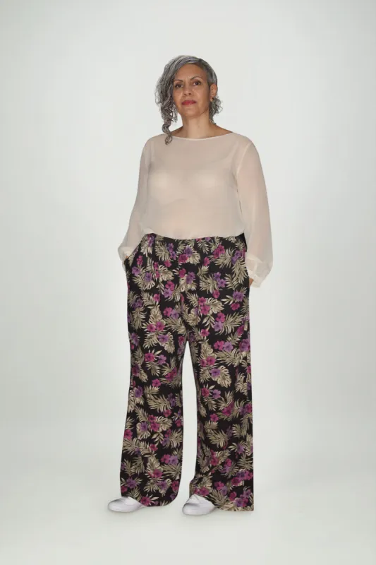 Resort Pant | Floral | Linen sold by Citizen Women