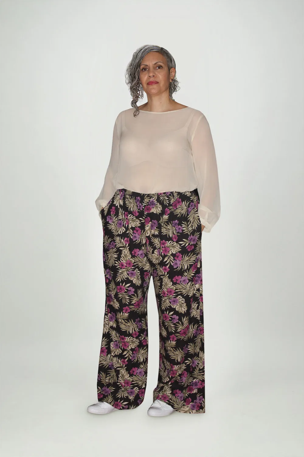 Resort Pant | Floral | Linen sold by Citizen Women