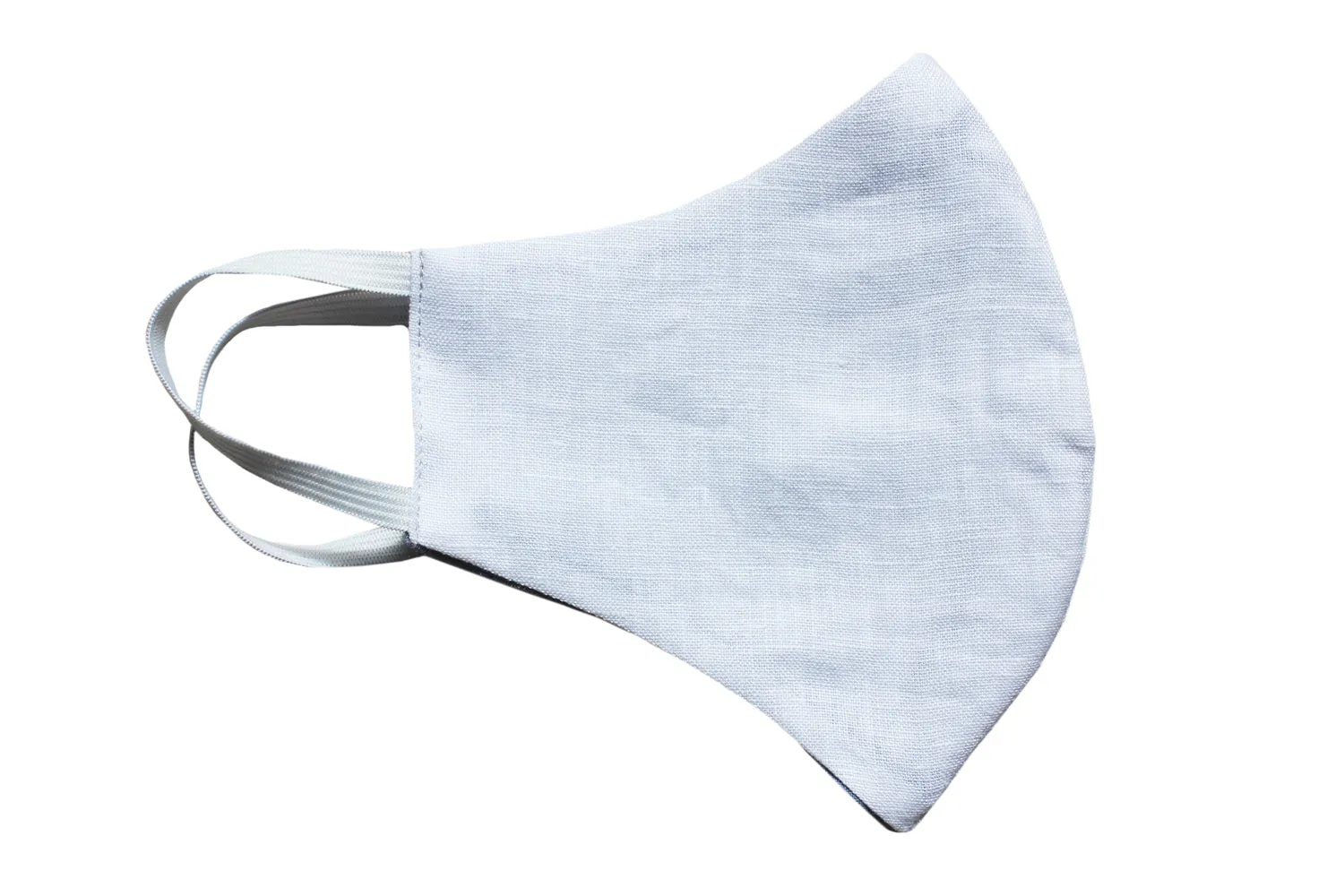 XtraComfort | Face Mask | Triple Layer | White & Dusky Blue| Linen & Cotton | Reusable, washable and reversible! sold by Citizen Women product image thumbnail 2