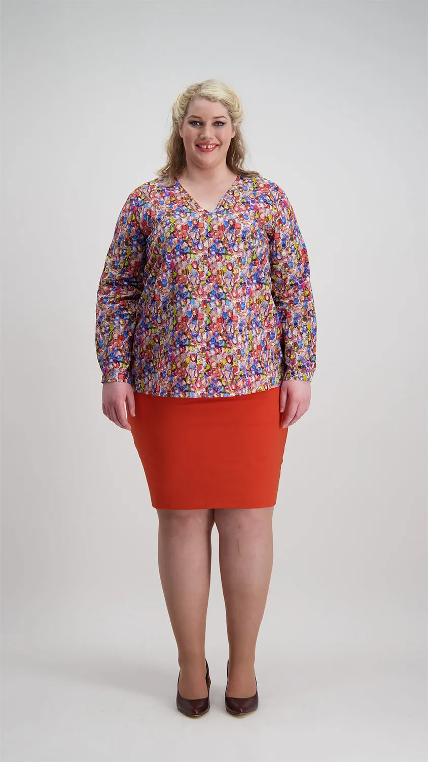 Pencil Skirt | Orange sold by Citizen Women product image thumbnail 2