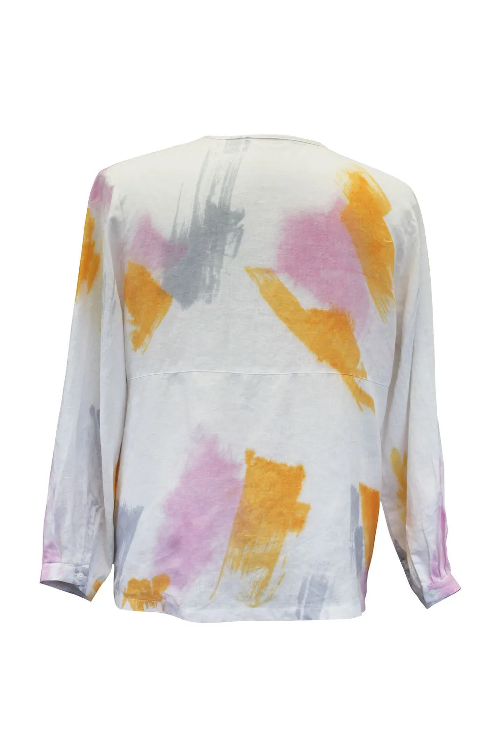 Capital Shirt | Pink, Orange, Grey & White | Linen sold by Citizen Women product image thumbnail 2