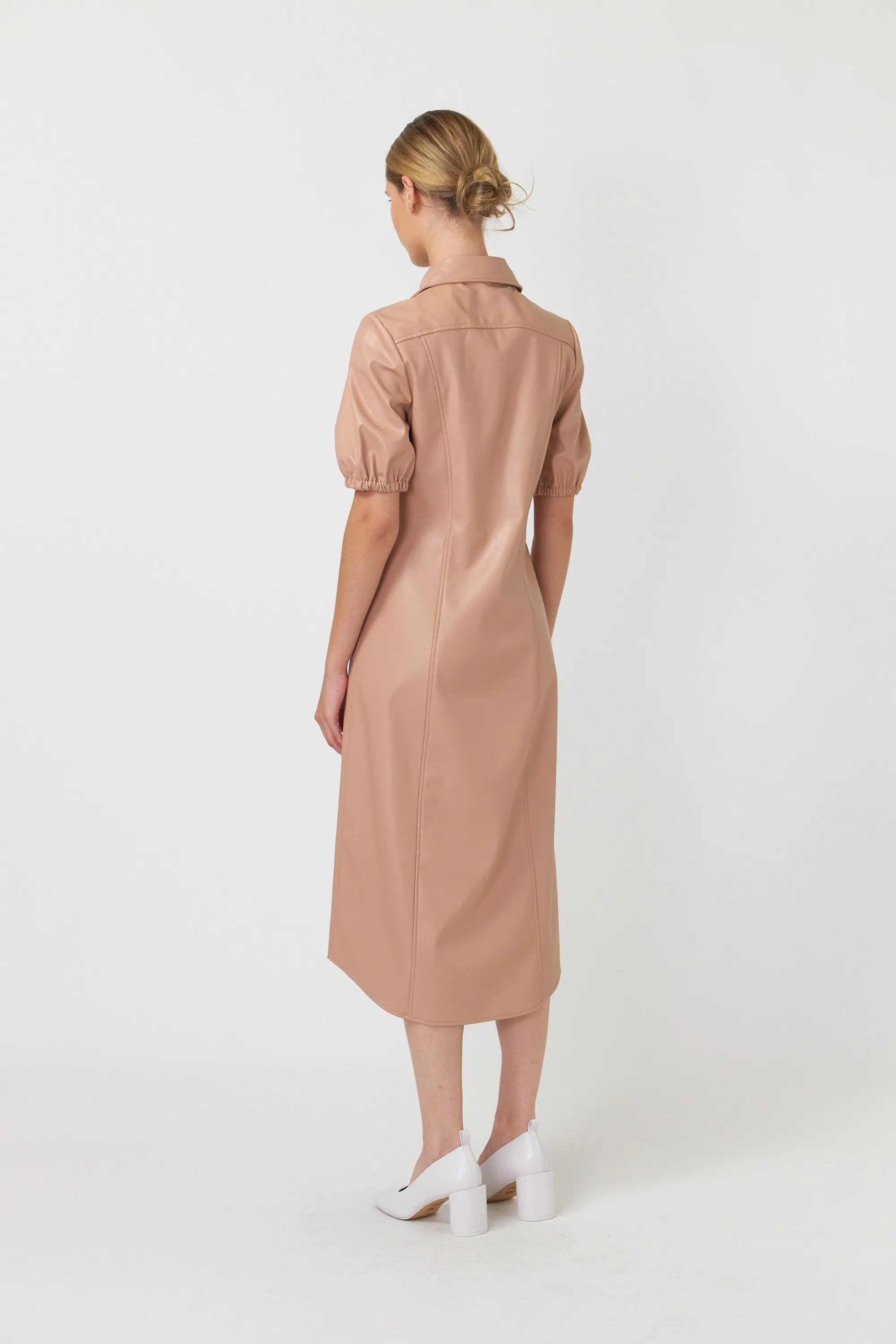 Olive shirt dress sold by Kate Sylvester product image thumbnail 3