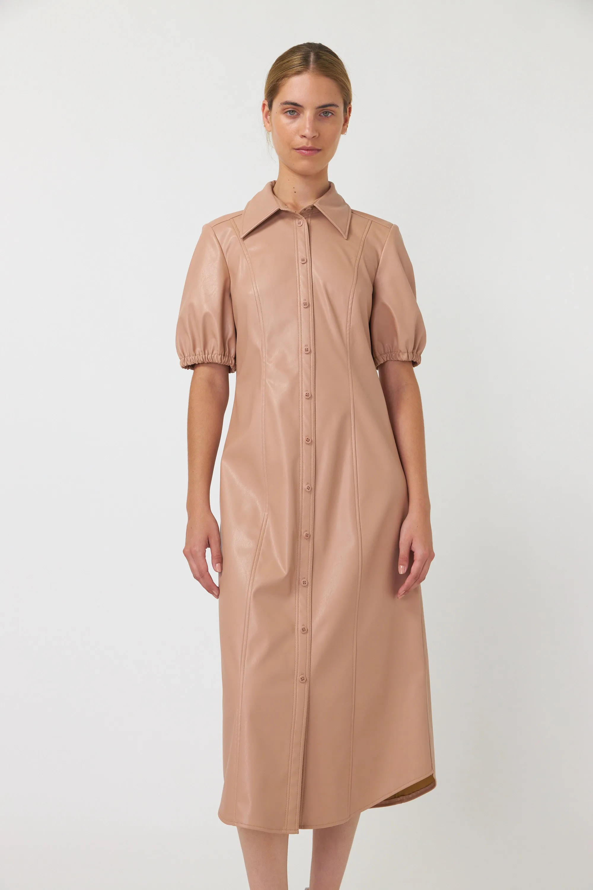 Olive shirt dress sold by Kate Sylvester product image thumbnail 4